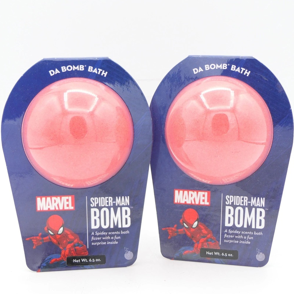 Da Bomb Spider-Man Bath Bomb 2 Pack Spidey Scents Bath Fizzer w/ Surprise Inside